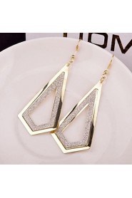 Fashion All-match Alloy Drop Earrings(Golden,Silver)(1 Pair)