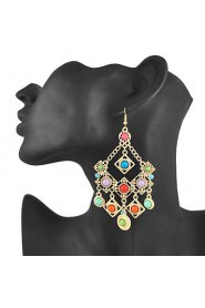 Chandelier Earrings Women's Alloy Earring Multi-stone