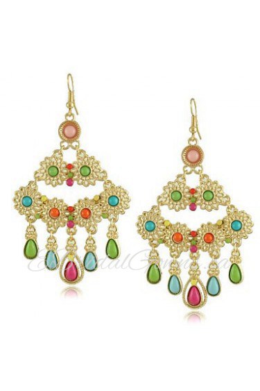 Drop Earrings Women's Alloy Earring Multi-stone