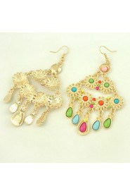 Drop Earrings Women's Alloy Earring Multi-stone