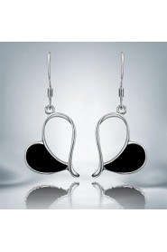 Classic Lucky Grass Silver Plated Alloy Drop Earrings(1 Pair)