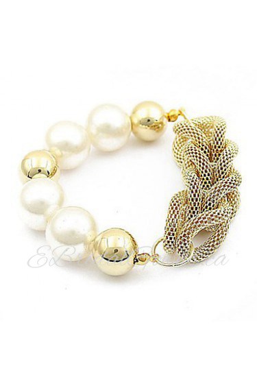 Women's Fashion Bracelet Alloy Imitation Pearl