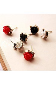 Retro Rose Asymmetrical Earrings(More Colors)