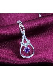 Silver Pendant Necklaces Silver Plated Daily / Casual Jewelry