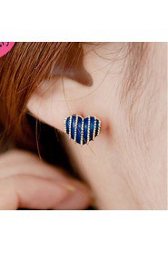 Women's Alloy Stud Earrings With Rhinestone More Colors