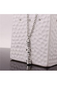 Sonic Screwdriver Alloy Necklace(Old Silver)(1Pc)