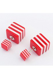 Women's European And American Fashion Simple Square Stud Earrings