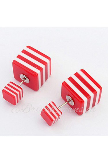 Women's European And American Fashion Simple Square Stud Earrings