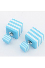 Women's European And American Fashion Simple Square Stud Earrings