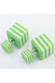 Women's European And American Fashion Simple Square Stud Earrings