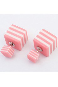 Women's European And American Fashion Simple Square Stud Earrings