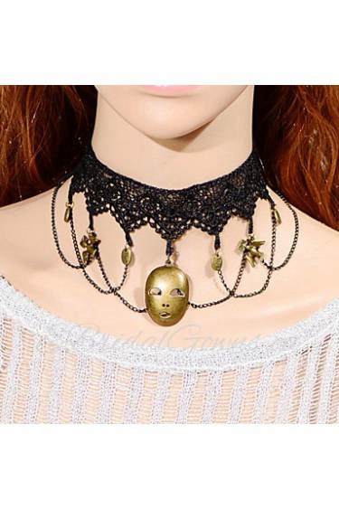 Vintage Mask Homer Necklace