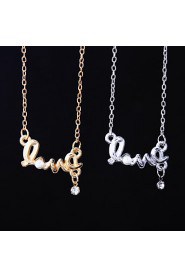 Women's Alloy Necklace Anniversary/Wedding/Engagement/Birthday/Gift/Party/Daily/Special Occasion/Causal/Office & Career/OutdoorImitation