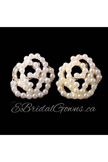 Stud Earrings Women's Alloy Earring Imitation Pearl