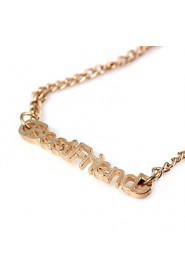 BestFriend Pattern Personable Alloy Necklace Gold(1Pc)