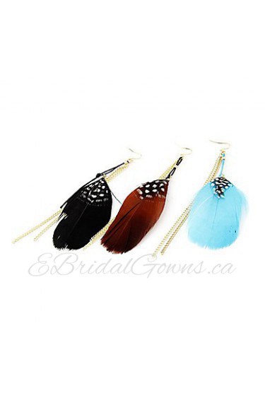 Drop Earrings Women's Alloy/Feather Earring Non Stone