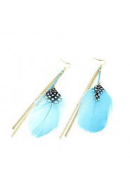 Drop Earrings Women's Alloy/Feather Earring Non Stone