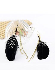 Drop Earrings Women's Alloy/Feather Earring Non Stone