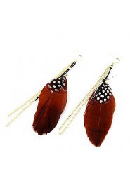 Drop Earrings Women's Alloy/Feather Earring Non Stone