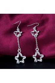 Fashion Design Silver Plated Earring