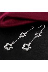 Fashion Design Silver Plated Earring