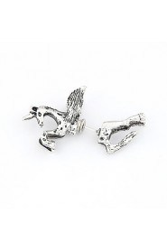 Women's European Style Retro Personality Horse Earrings