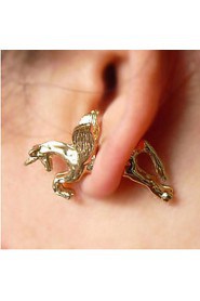 Women's European Style Retro Personality Horse Earrings