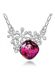 Unique Alloy With Gold Plated Rhinestone Women's Fashion Necklace (More Colors)