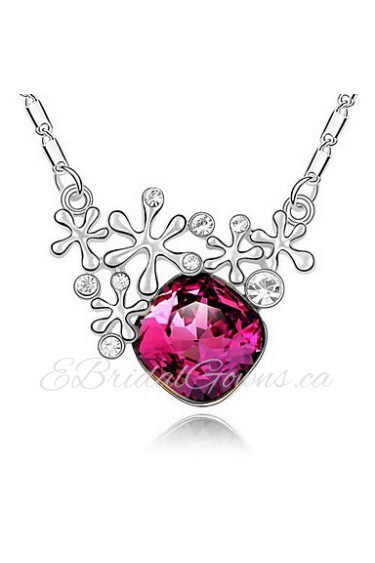 Unique Alloy With Gold Plated Rhinestone Women's Fashion Necklace (More Colors)