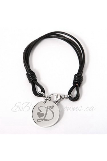 Men's/Unisex/Women's Personalized/Fashion Bracelet Alloy/Leather Non Stone