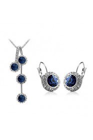 Jewelry Set Women's Party Jewelry Sets Alloy / Rhinestone Rhinestone Earrings / Necklaces Silver