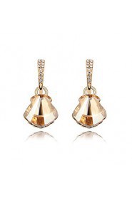 Unique 18K Gold Plated High Quality Alloy and Crystal Earring(More Colors)