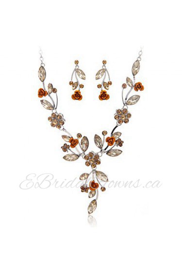 Jewelry Set Women's Anniversary / Wedding / Engagement / Birthday / Gift / Party Jewelry Sets Alloy Rhinestone