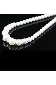 Gorgeous Alloy With Imitation Pearl/ Crystal Wedding Bridal Necklace