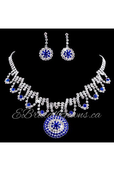 Jewelry Set Women's Birthday / Gift / Party / Special Occasion Jewelry Sets Alloy Rhinestone Necklaces / Earrings As the Picture