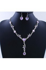 Jewelry Set Women's Birthday / Gift / Party / Daily / Special Occasion Jewelry Sets Alloy Necklaces / Earrings As the Picture