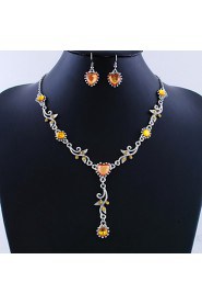 Jewelry Set Women's Birthday / Gift / Party / Daily / Special Occasion Jewelry Sets Alloy Necklaces / Earrings As the Picture