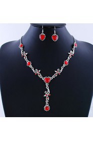 Jewelry Set Women's Birthday / Gift / Party / Daily / Special Occasion Jewelry Sets Alloy Necklaces / Earrings As the Picture