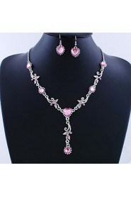 Jewelry Set Women's Birthday / Gift / Party / Daily / Special Occasion Jewelry Sets Alloy Necklaces / Earrings As the Picture