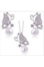 Jewelry Set Women's Anniversary / Birthday / Daily Jewelry Sets Alloy Crystal / Rhinestone Necklaces / Earrings