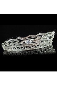 Women's Alloy Headpiece-Wedding / Special Occasion Tiaras Clear Round