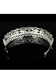 Women's Alloy Headpiece-Wedding / Special Occasion Tiaras Clear Round