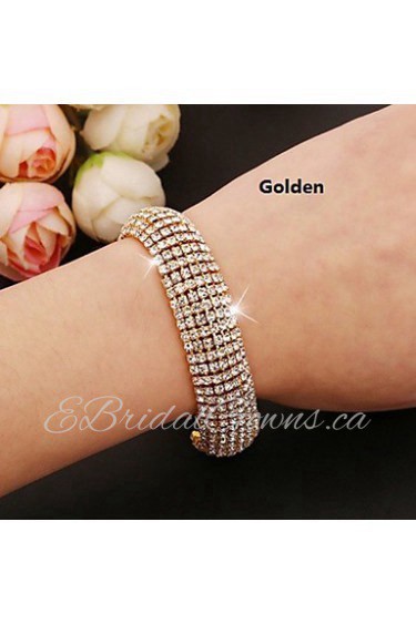 Lovely Alloy with Crystal Bracelet More Colors