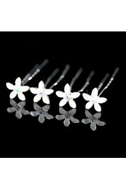 Headpieces Bridal Pins/ Flowers With Gorgeous Rhinestones 4 Pieces More Colors Available