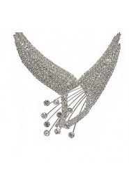 Gorgeous Alloy With Rhinestones Jewelry Set,Including Necklace And Earrings