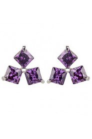 Stud Earrings Couples'/Kid's/Women's Cubic Zirconia Earring Cubic Zirconia