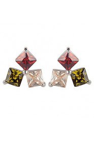 Stud Earrings Couples'/Kid's/Women's Cubic Zirconia Earring Cubic Zirconia