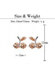 Stud Earrings Couples'/Kid's/Women's Cubic Zirconia Earring Cubic Zirconia