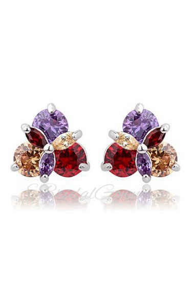 Stud Earrings Couples'/Kid's/Women's Cubic Zirconia Earring Cubic Zirconia