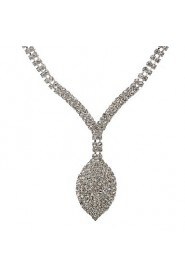 Shining Czech Rhinestones Alloy Plated Wedding Bridal Jewelry Set,Including Necklace And Earrings